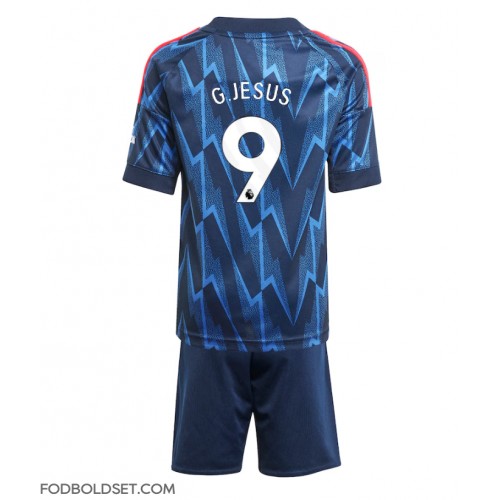 Arsenal Gabriel Jesus #9 Udebane Trøje Børn 2025-26 Kortærmet (+ Korte bukser)